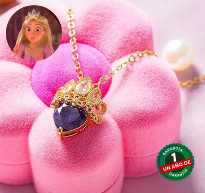 Collar Princesa Rapunzel | Bañado en Oro 10K | + Caja de Lujo Gratis✨"