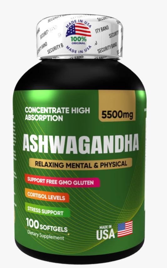 Ashawanda X 100 cápsulas Importada | Elimina el estrés y dolor muscular